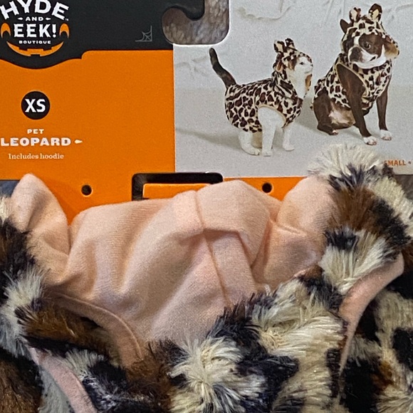 Hyde and Eek! Boutique Halloween Cat Dog Pet Hooded Leopard Costume Size XS NWT - Picture 3 of 5